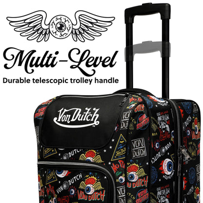 Jax Black 2-Piece Rolling Duffel Set