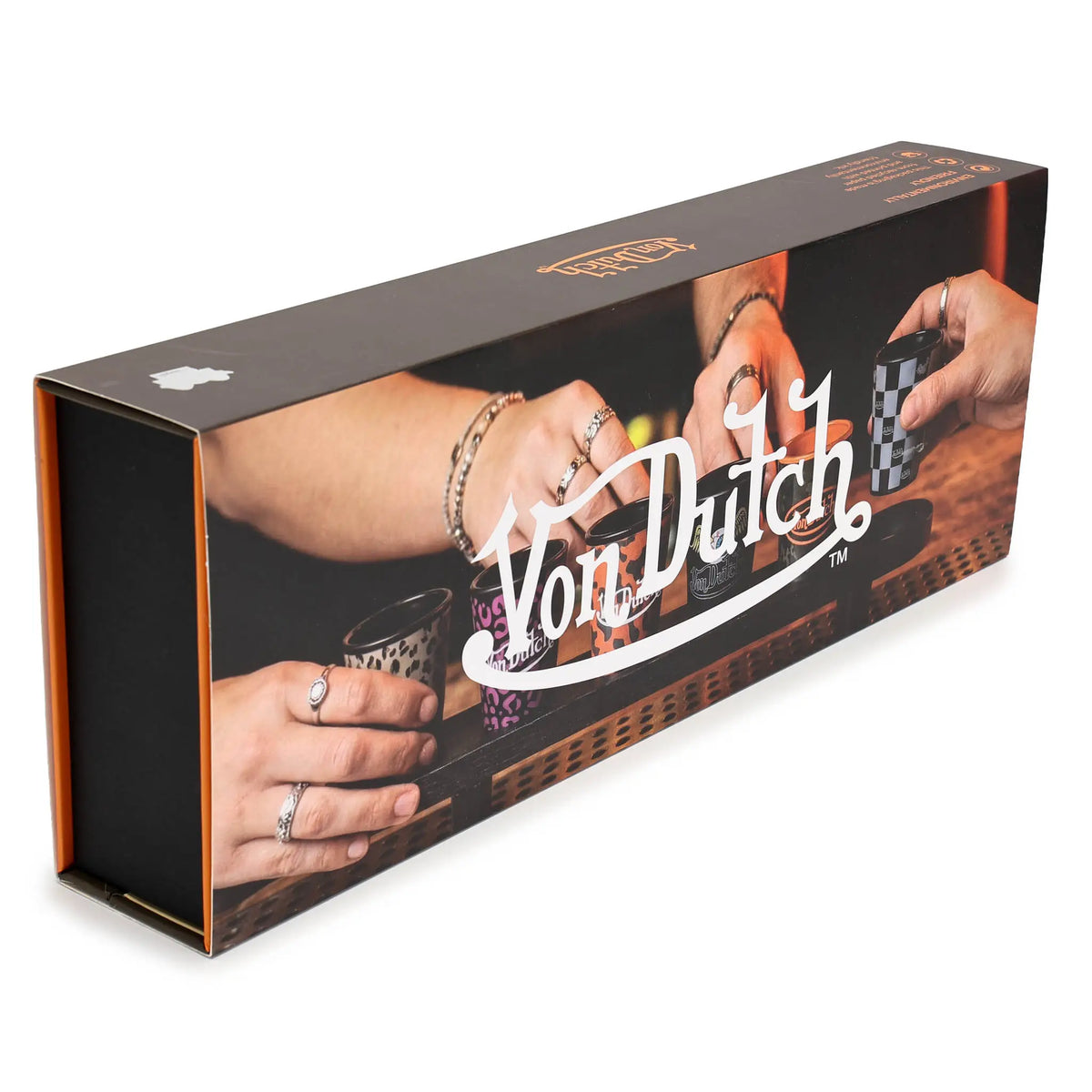 Iconic 6-Piece Shot Glass Set with Wooden Tray