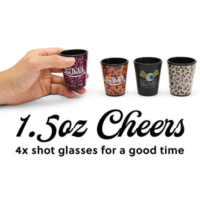 Iconic 4-Piece Shot Glass Set