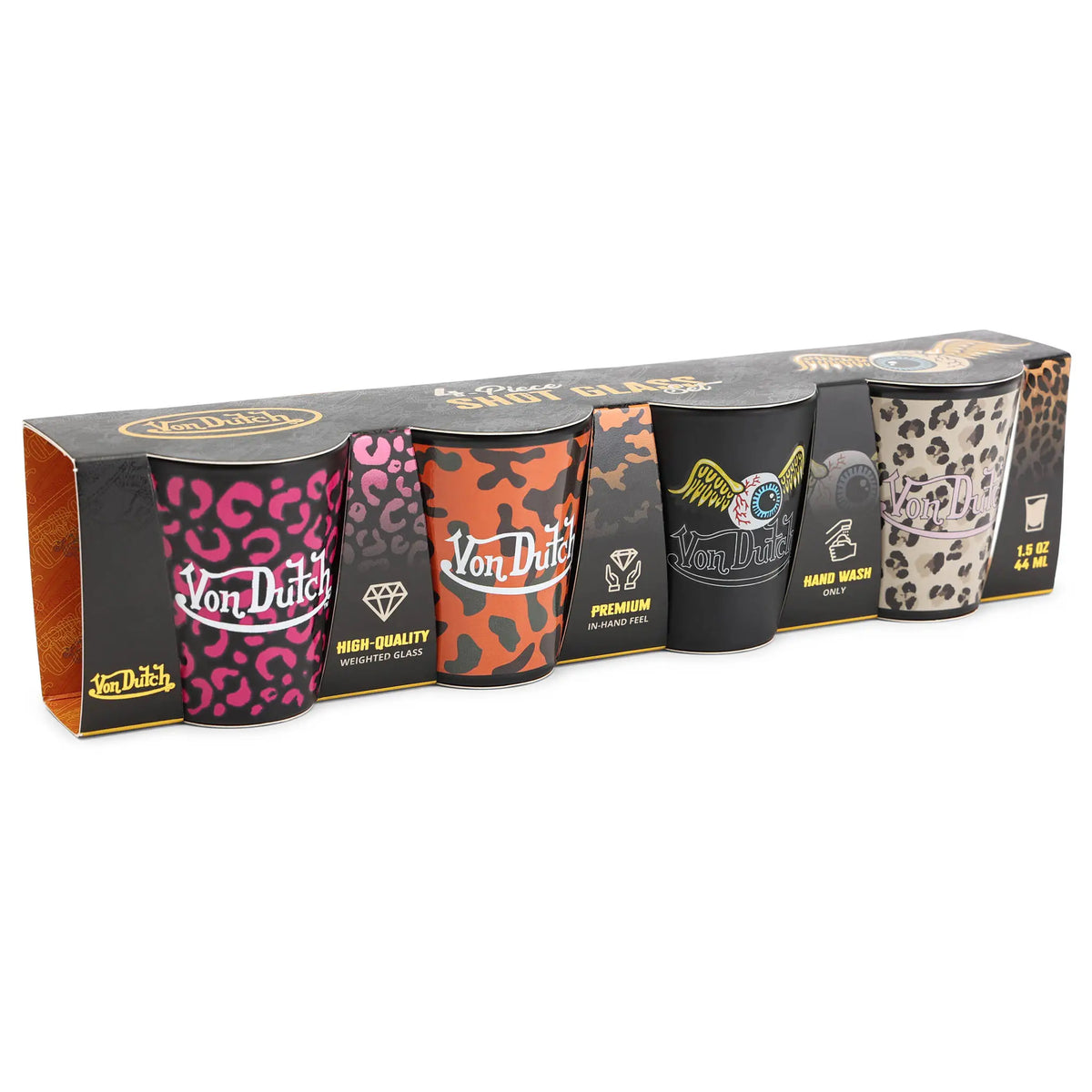 Iconic 4-Piece Shot Glass Set
