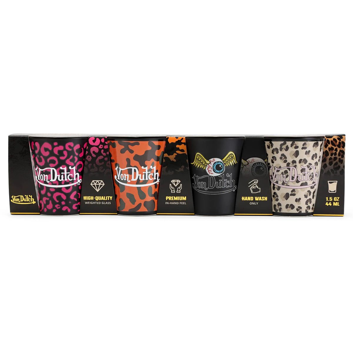 Iconic 4-Piece Shot Glass Set