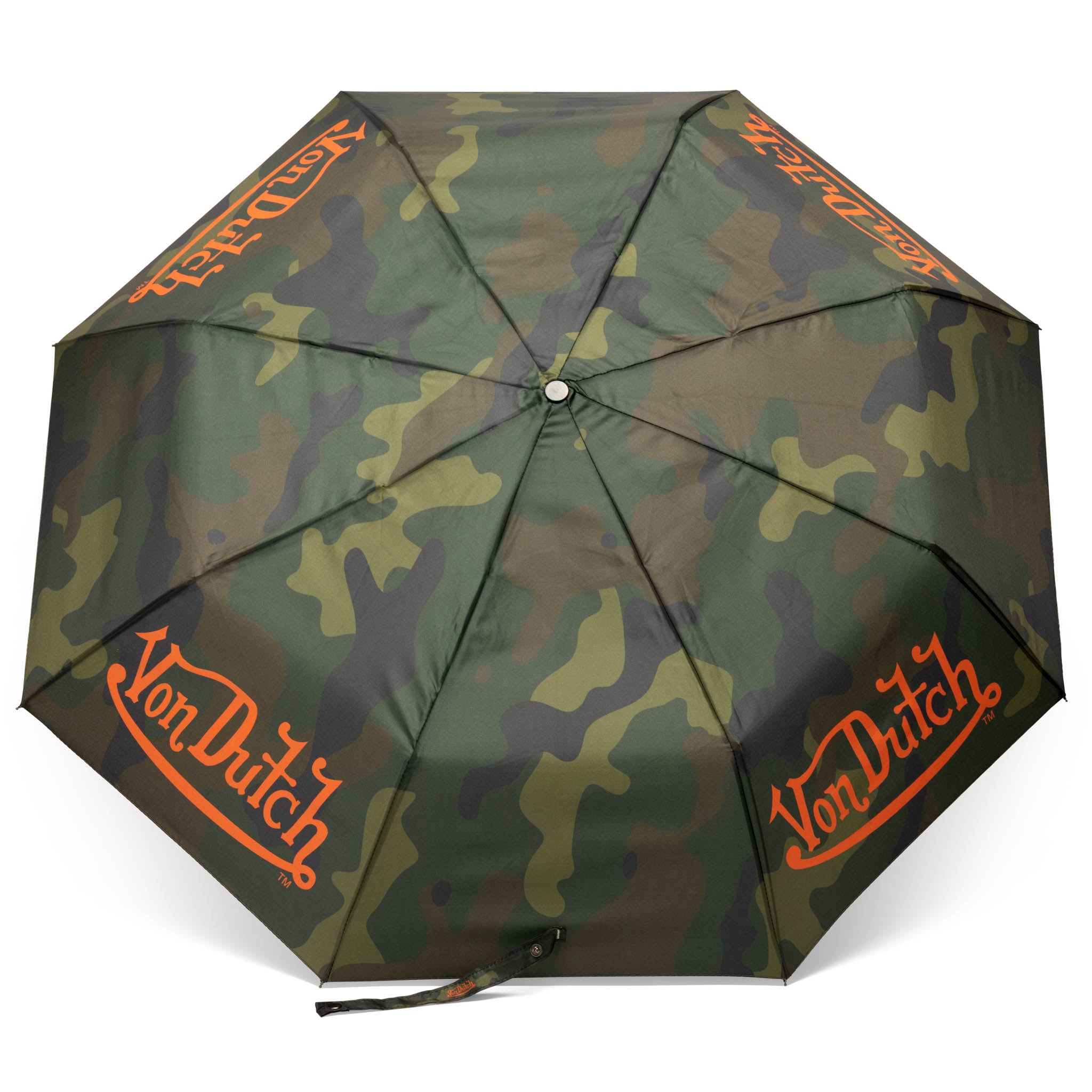 Camo Compact Automatic Umbrella with Clip Handle
