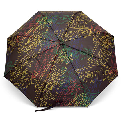 Neon Logo Compact Automatic Umbrella with Clip Handle
