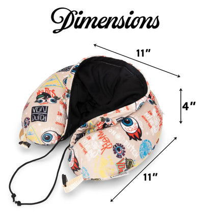 Jax Hooded Memory Foam Travel Neck Pillow