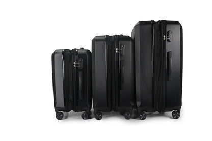 Zane Expandable 3-Piece Spinner Luggage Set with Lock