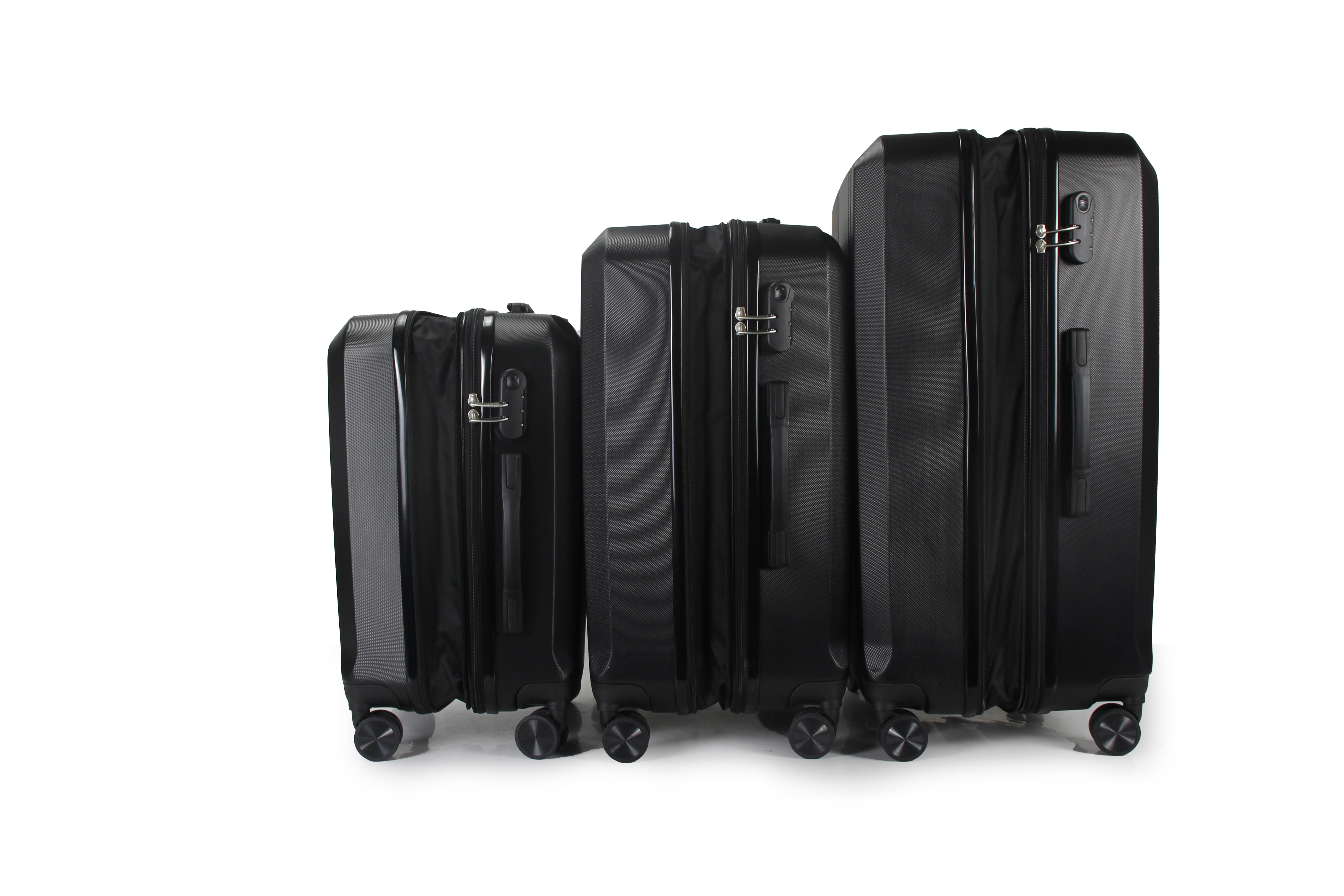 Zane Expandable 3-Piece Spinner Luggage Set with Lock