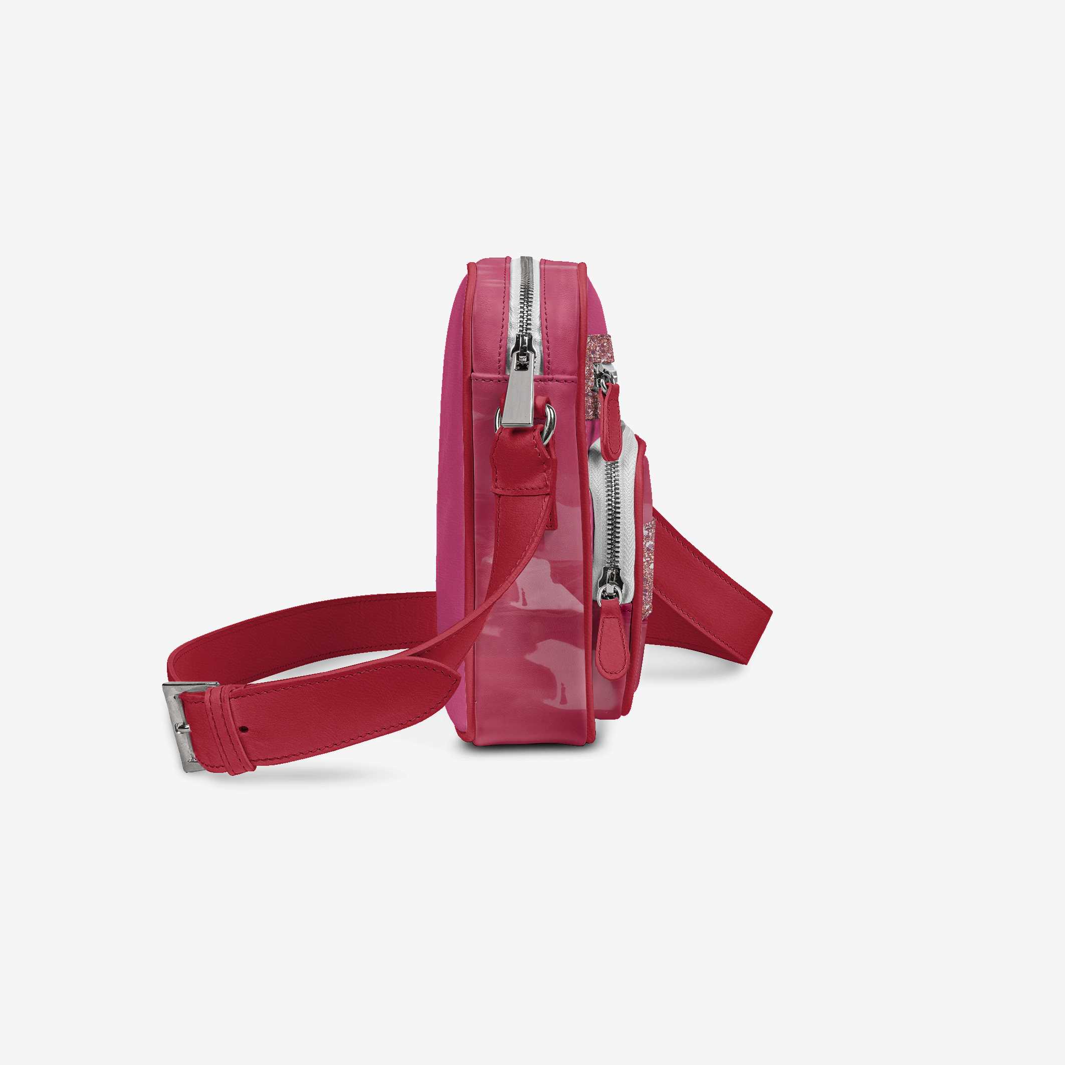 Vegan Pink Crossbody Designer Shoulder Bag | BYMANYC ® New York Luxury
