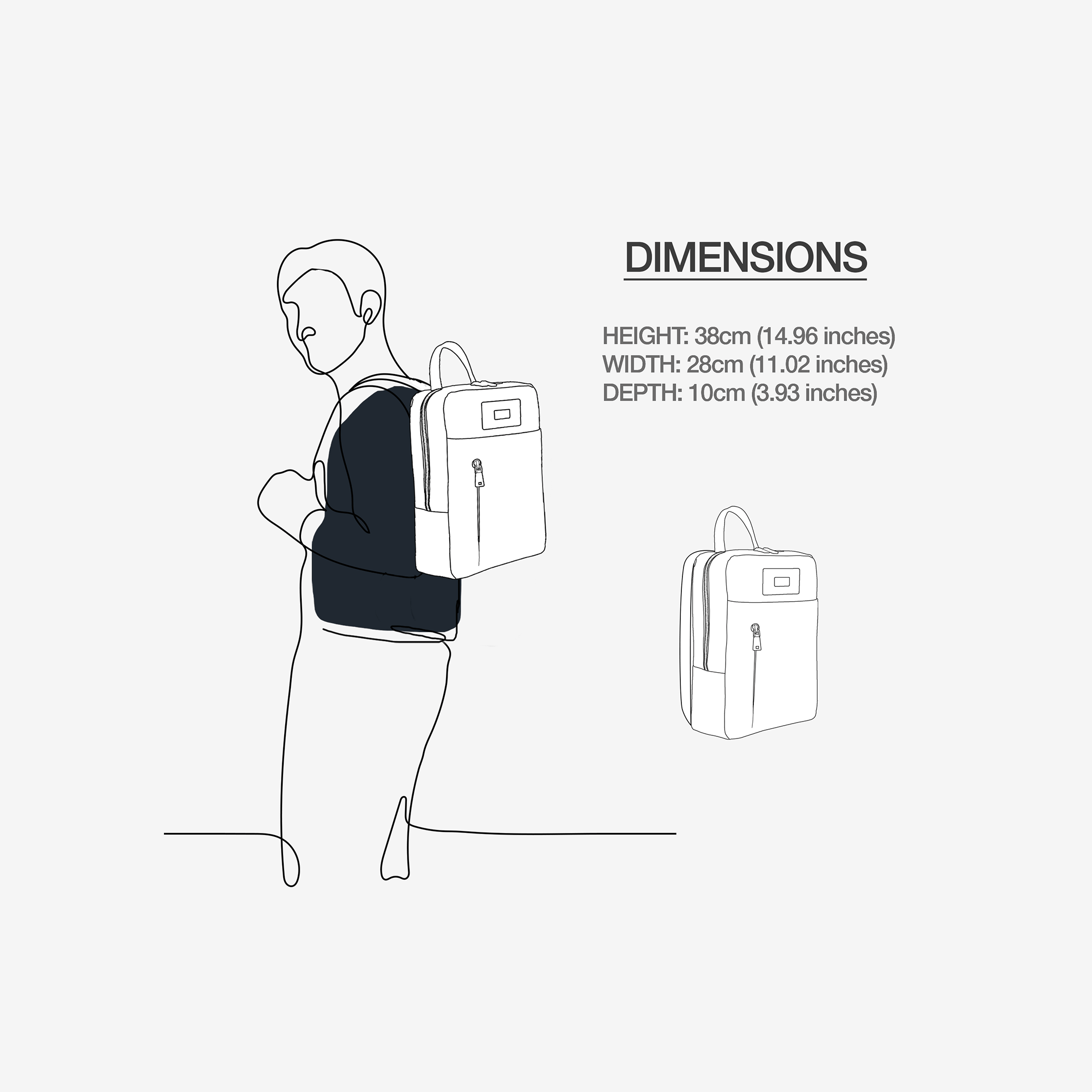 Urban Luxe Vegan Backpack for 16" Laptop | BYMANYC ® New York