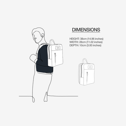 Urban Luxe Vegan Backpack for 16" Laptop | BYMANYC ® New York