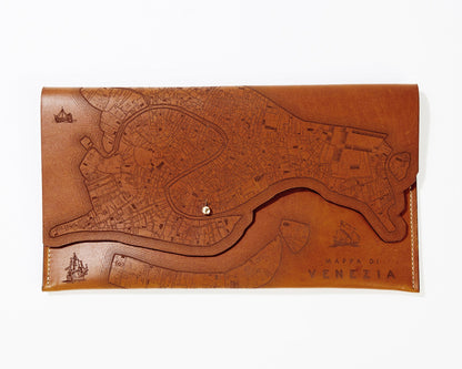 Venice Map Clutch