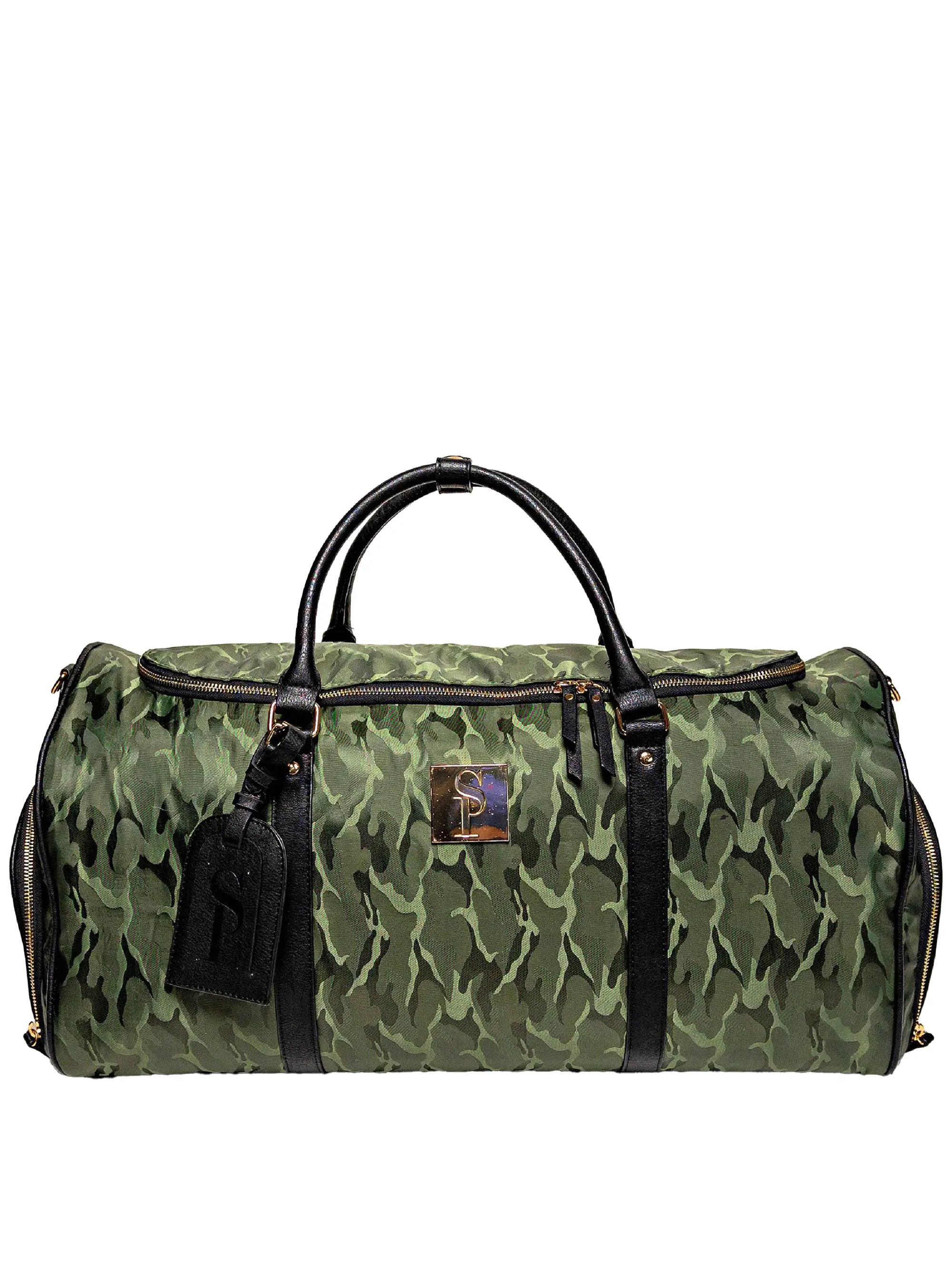 Green Camo Duffle Bag (New Weekender Design)