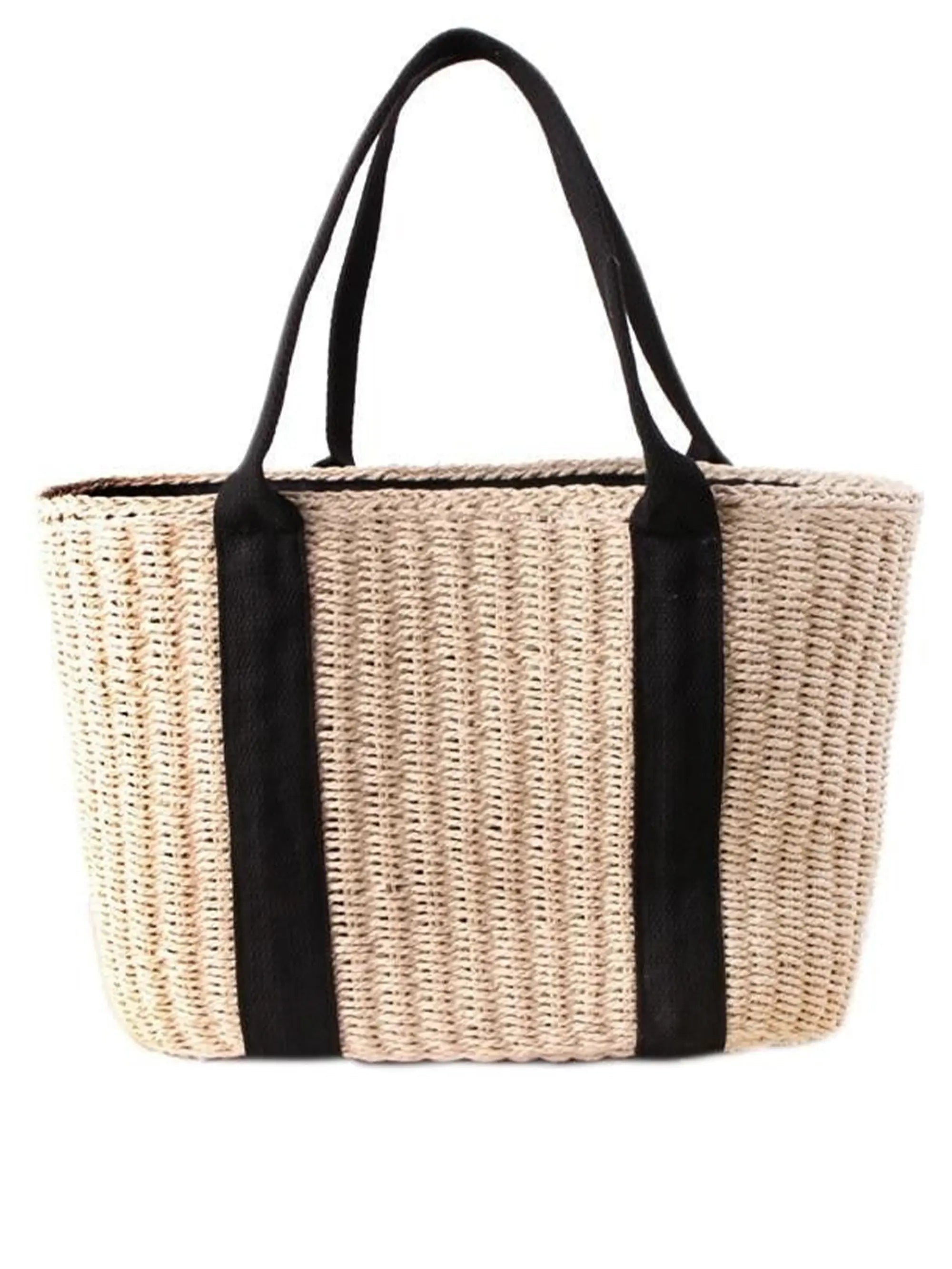 Vintage Straw Beach Bag