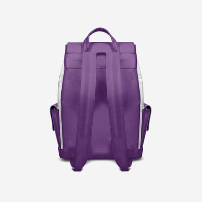 Violet & White Couture Eco Backpack – BYMANYC ® New York (Handmade in Italy)