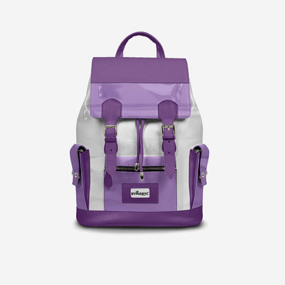 Violet & White Couture Eco Backpack – BYMANYC ® New York (Handmade in Italy)