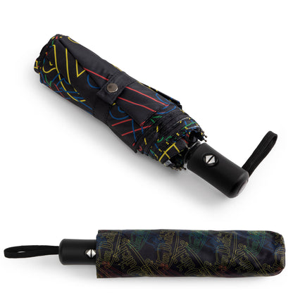 Neon Logo Compact Automatic Umbrella, Strong & Portable