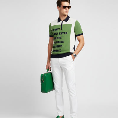 WALL STREET Cashmere Polo BYMANYC ® New York