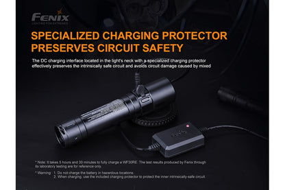 Fenix WF30RE Intrinsically Safe Flashlight - 280 Lumens