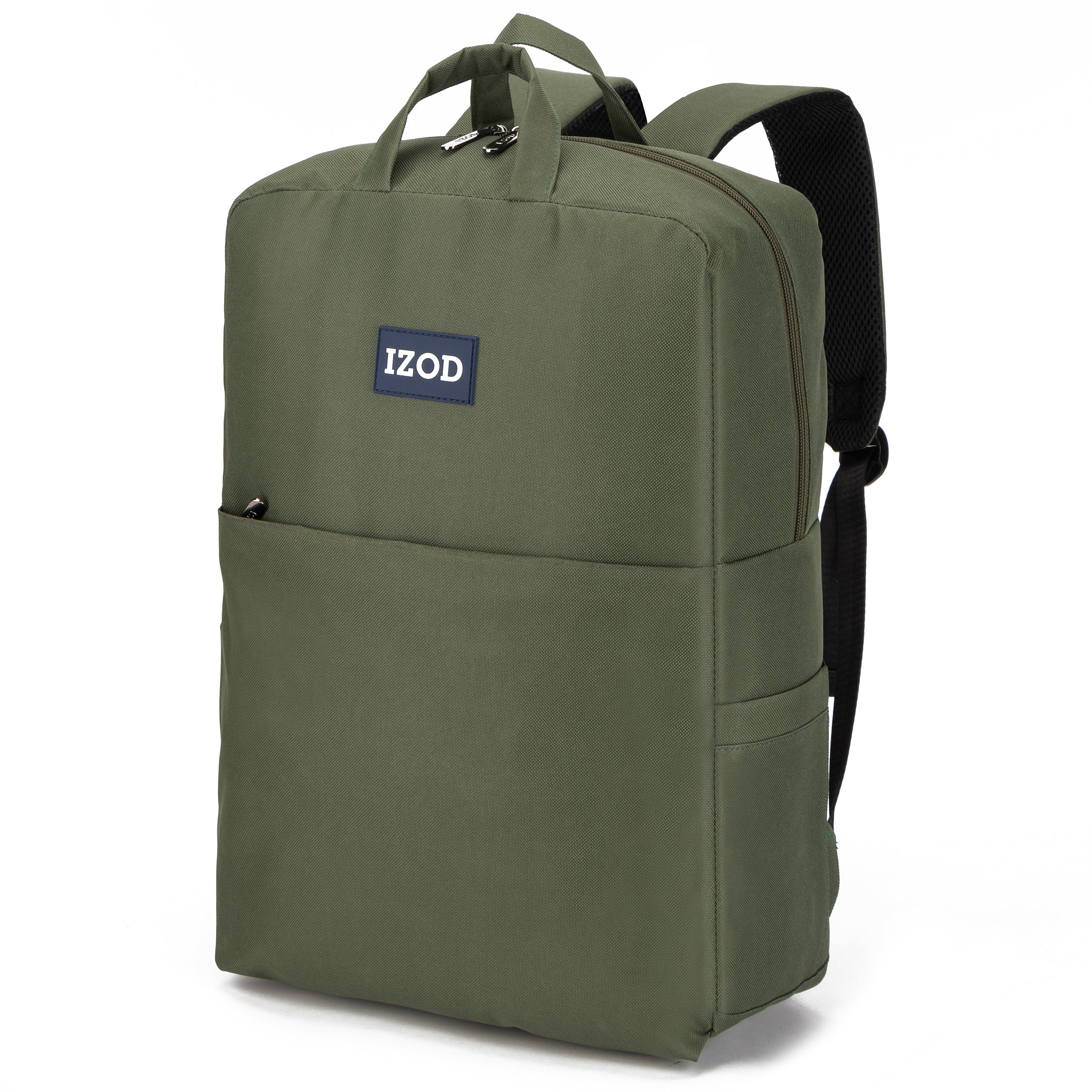 IZOD Wisdom Business Travel Slim Durable Laptop Backpack USB Charging Port