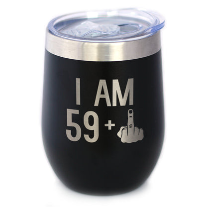 59 + 1 Middle Finger - Wine Tumbler