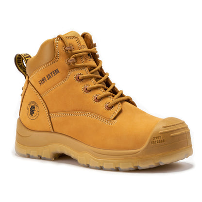 Woodland Wheat 6 inch Composite Toe Zip-sided Leather Work Boots AK659