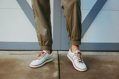Classic Walker Grounding Shoes • White Leather