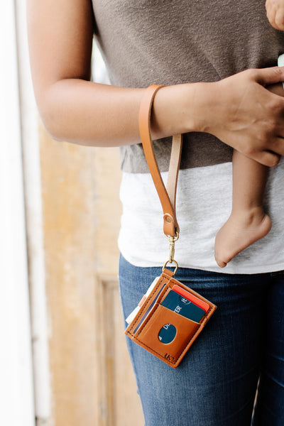 Everly Wristlet Wallet – Compact Leather Card Holder
