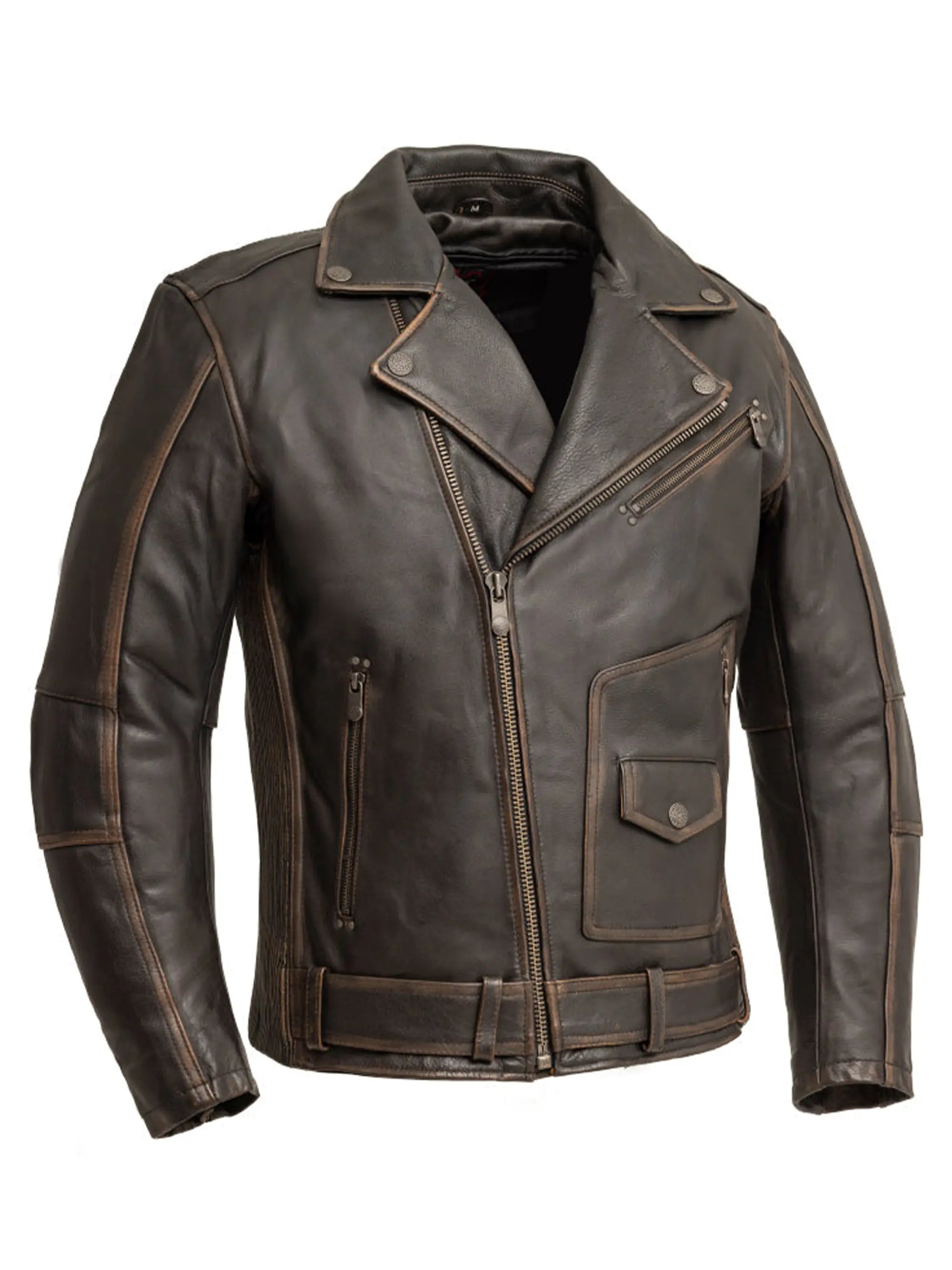 Wrath Men's Motorcycle Leather Jacket