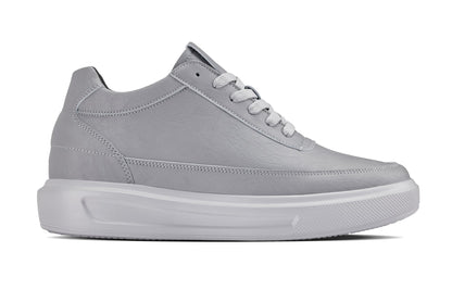 X1648 - 2.8 Inches Taller (Pewter Grey) - Lightweight Men's Sneakers
