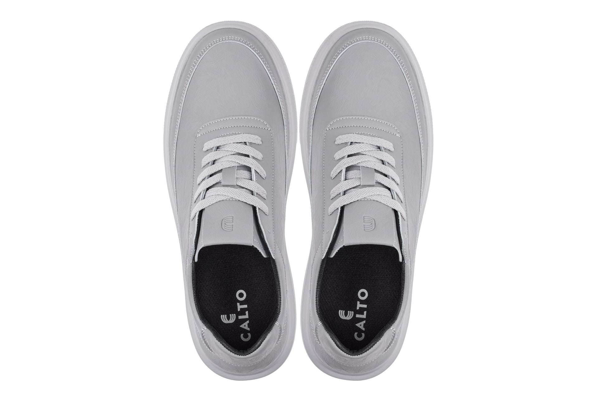 X1648 - 2.8 Inches Taller (Pewter Grey) - Lightweight Men's Sneakers