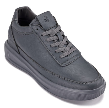 X1649 - 2.8 Inches Taller (Iron Grey) - Lightweight Men's Sneakers