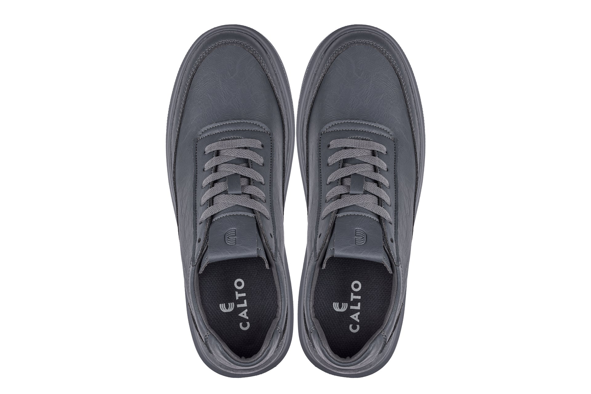X1649 - 2.8 Inches Taller (Iron Grey) - Lightweight Men's Sneakers