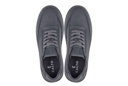 X1649 - 2.8 Inches Taller (Iron Grey) - Lightweight Men's Sneakers