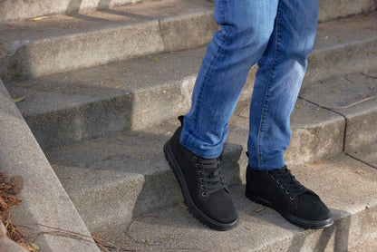 X2320 - 2.4 Inches Taller (Black/Black Sole) - Lace Up Casual Men's Sneakers