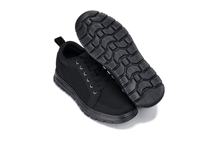 X2320 - 2.4 Inches Taller (Black/Black Sole) - Lace Up Casual Men's Sneakers