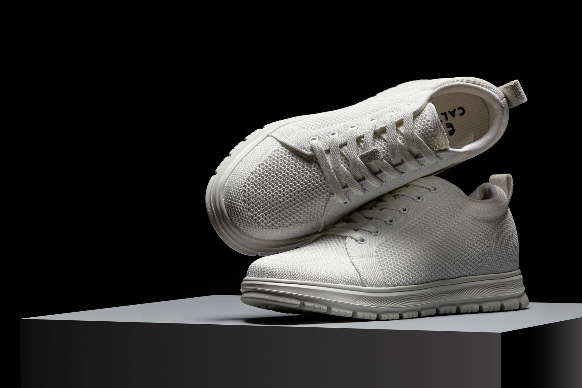 X2321 - 2.4 Inches Taller (White/White Sole) - Lace Up Men's Casual Sneakers