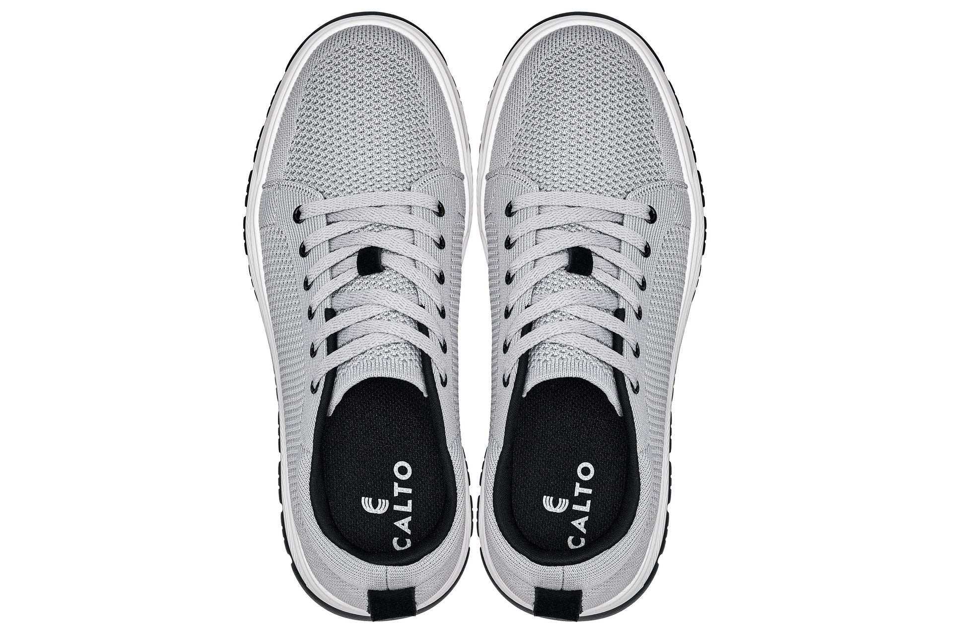 X2324 - 2.4 Inches Taller (Pewter Grey/White) - Lace Up Casual Men's Sneaker