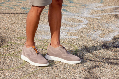 X2638 - 2.8 Inches Taller (Khaki/Brown) - Lace Up Casual Men's Walker Shoes