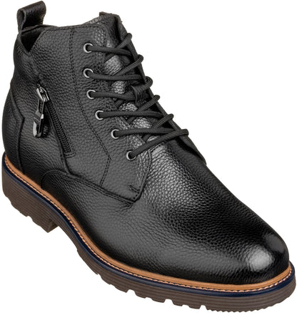 Y42071 - 2.8 Inches Taller (Black) - Dressy Casual Men's Boots
