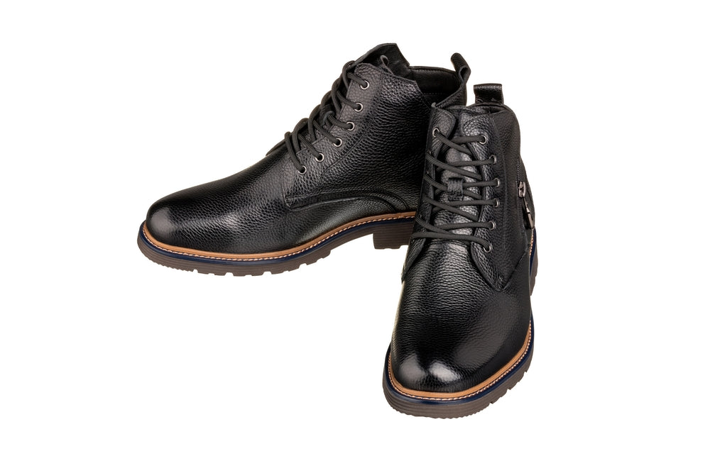 Y42071 - 2.8 Inches Taller (Black) - Dressy Casual Men's Boots