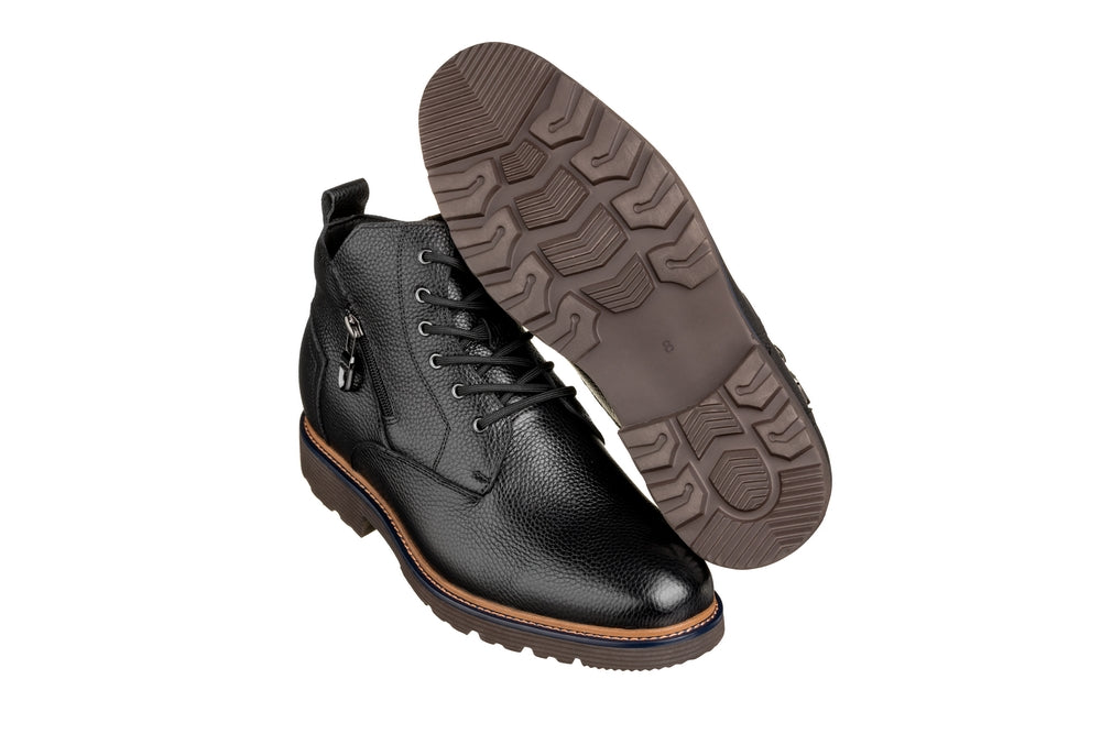Y42071 - 2.8 Inches Taller (Black) - Dressy Casual Men's Boots