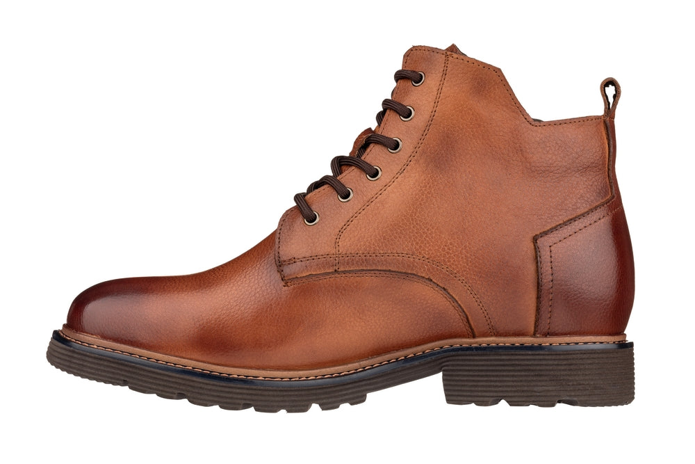 Y42072 - 2.8 Inches Taller (Brown) - Dressy Casual Men's Boots