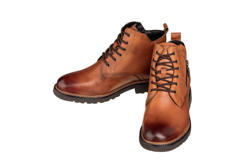 Y42072 - 2.8 Inches Taller (Brown) - Dressy Casual Men's Boots