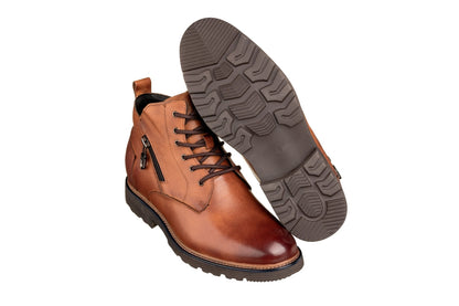 Y42072 - 2.8 Inches Taller (Brown) - Dressy Casual Men's Boots