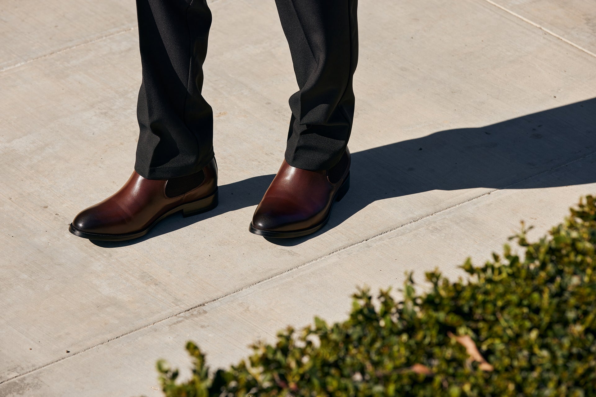 Y72231 - 2.8 Inches Taller (Coffee Brown) - Chelsea Men's Boots