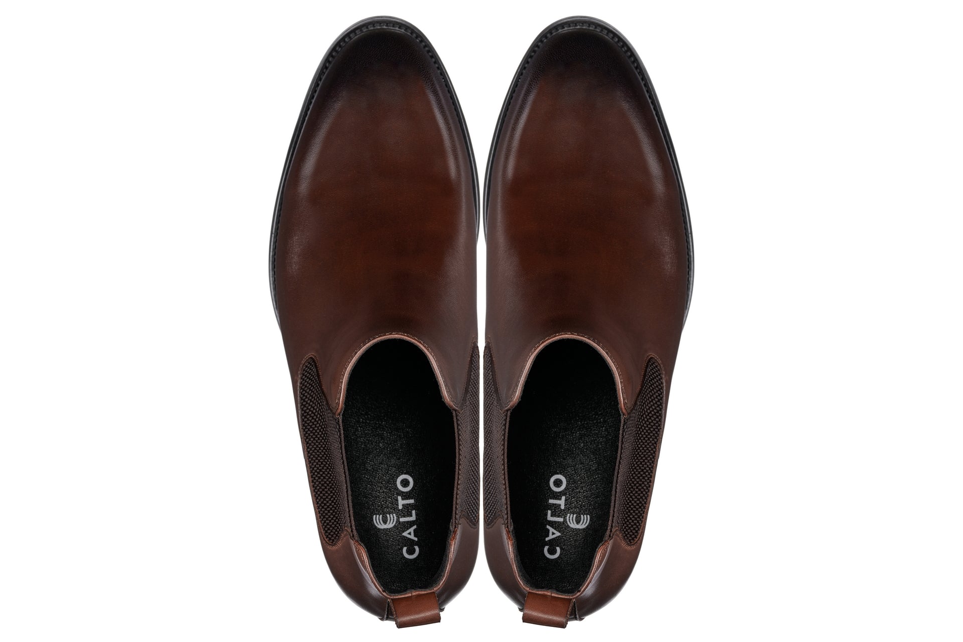 Y72231 - 2.8 Inches Taller (Coffee Brown) - Chelsea Men's Boots