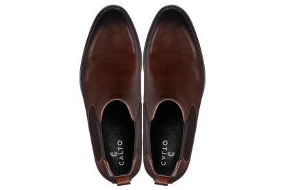 Y72231 - 2.8 Inches Taller (Coffee Brown) - Chelsea Men's Boots