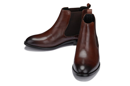 Y72231 - 2.8 Inches Taller (Coffee Brown) - Chelsea Men's Boots