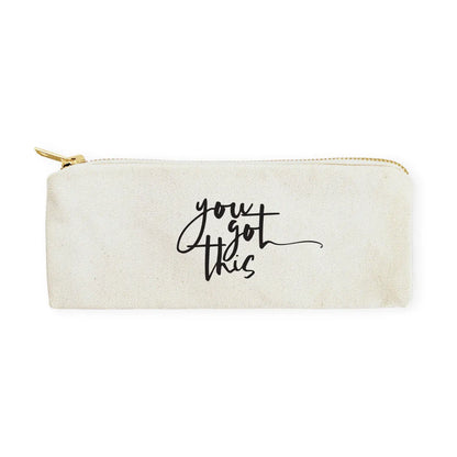 You Got This Cotton Canvas Pencil Case and Travel Pouch