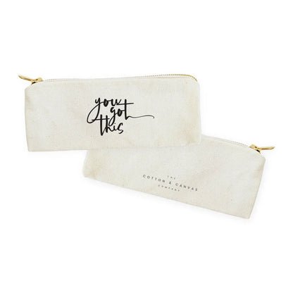 You Got This Cotton Canvas Pencil Case and Travel Pouch