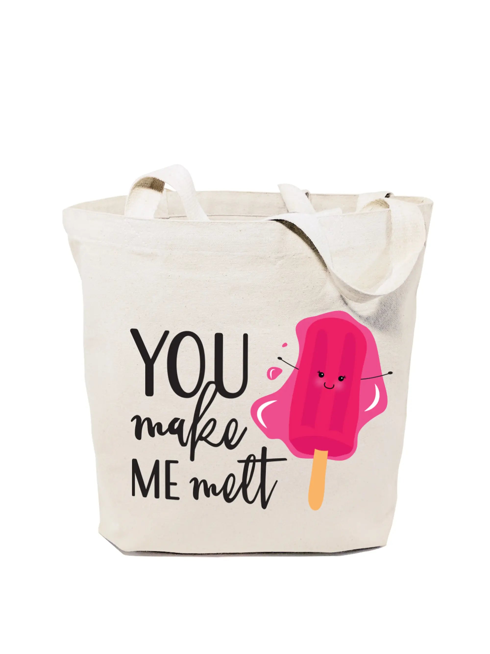 You Make Me Melt Cotton Canvas Tote Bag